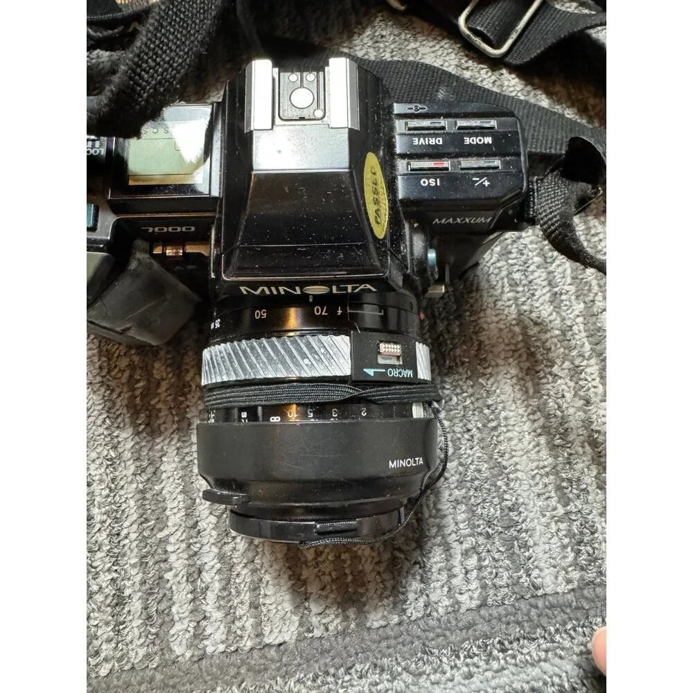 Vintage Minolta Maxxum 7000, a 35mm film SLR camera